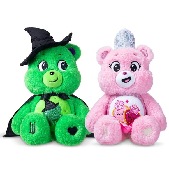 WICKED x CARE BEARS Glinda & Elphaba / Love-a-Lot and Good Luck Bears, NIB - Picture 4 of 4